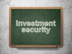 安全概念投资安全黑板背景