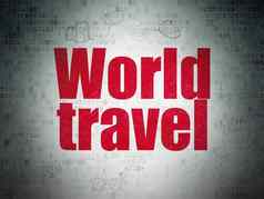 旅游概念世界旅行数字数据纸背景