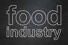 行业概念食物行业黑板背景