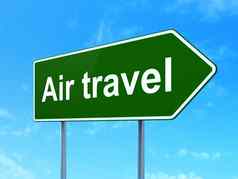 假期概念空气旅行路标志背景