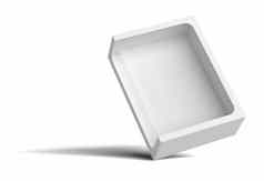 白色空包装纸板盒子