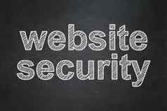 隐私概念网站安全黑板背景