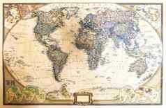 详细的地图世界