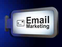金融概念电子邮件市场营销信贷卡广告牌背景