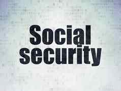 安全概念社会安全数字数据纸背景