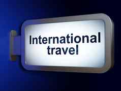 旅行概念国际旅行广告牌背景