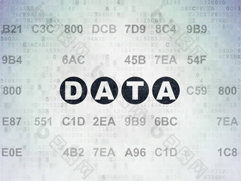 数据概念数据数字数据纸背景