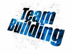 业务概念团队建筑数字背景
