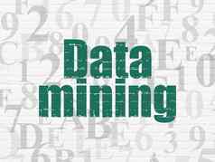 信息概念数据矿业墙背景
