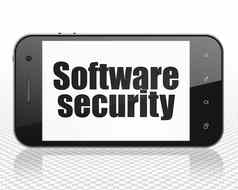 隐私概念智能手机软件安全显示