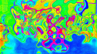 摘要彩虹色彩斑斓的油漆墨水爆炸扩散迷幻爆炸交通