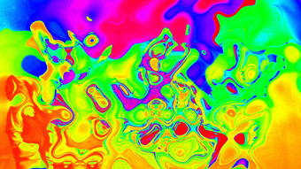 摘要彩虹色彩斑斓的油漆墨水爆炸扩散迷幻爆炸交通