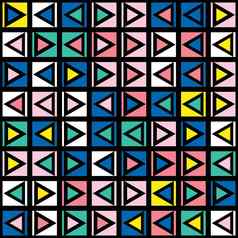 装饰几何形状瓷砖多色不规则的模式摘要色彩斑斓的背景艺术装饰观赏晶格