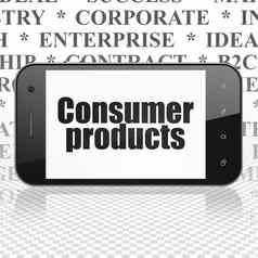 业务概念智能手机消费者产品显示