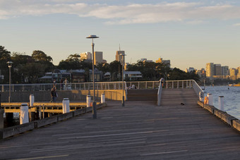 渔民亲爱的岛码头悉尼摩天大楼
