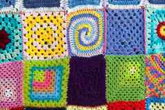 彩色针织地毯纺织背景