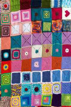 彩色针织地毯纺织背景