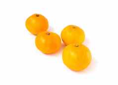 特写镜头肉橙色水果白色背景水果健康