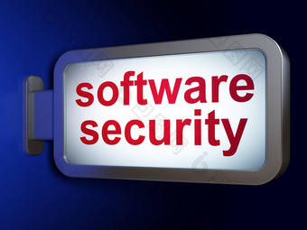 保护概念软件安全广告牌背景