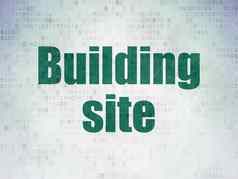 建筑建设概念建筑网站数字数据纸背景