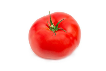 大成熟的红色的番茄特写镜头