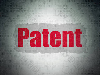 法律概念专利数字数据纸背景