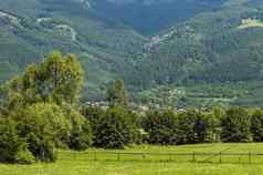 场景山快乐森林住宅区保加利亚村安东中央巴尔干半岛山正在尝试planina