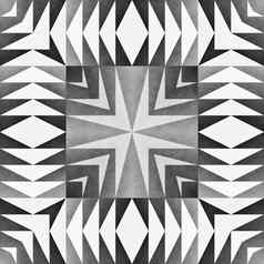 少数民族部落无缝的模式几何观赏插图黑色的白色时尚的纹理