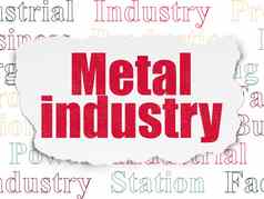 行业概念金属行业撕裂纸背景