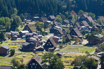 日本历史村庄白川乡