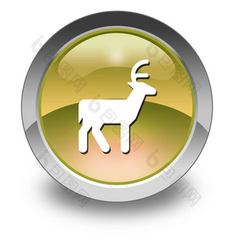 图标按钮pictogram鹿