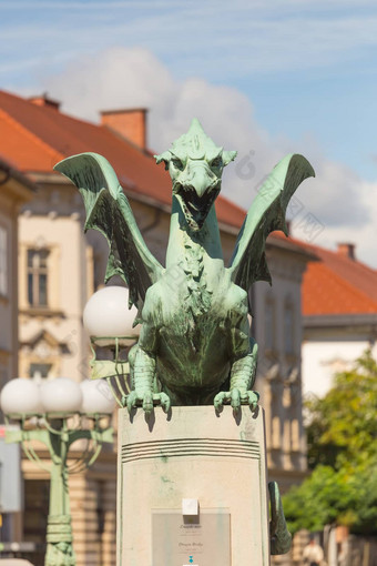 著名的<strong>龙</strong>桥象征卢布尔雅那斯洛文尼亚欧洲