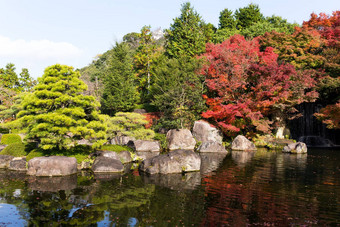 传统的日本kokoen花园