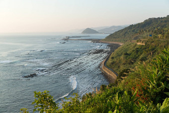 aoshima<strong>神社</strong>鸟居魔鬼的崎岖不平的