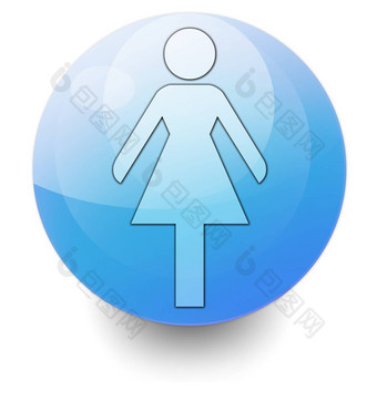 图标按钮pictogram女士们<strong>厕所</strong>