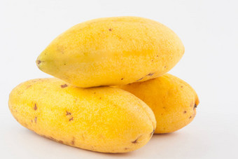 异国情调的热带水果被称为curuba西番莲<strong>三方</strong>