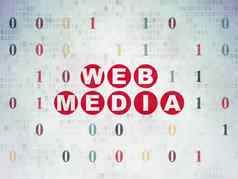 网络发展概念网络媒体数字数据纸背景