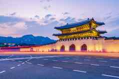 Gyeongbokgung宫首尔南韩国