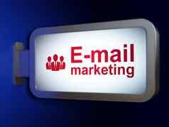 广告概念电子邮件市场营销业务人广告牌背景