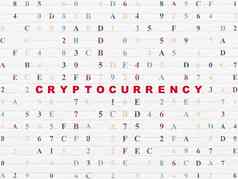 数据概念cryptocurrency墙背景