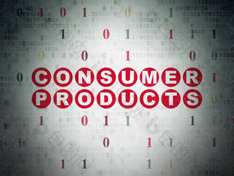 金融概念消费者产品数字数据纸背景