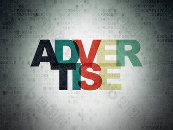 广告概念做广告数字数据纸背景
