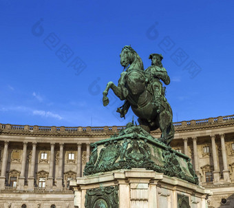 雕像王子尤金霍夫堡宫宫维也纳奥地利