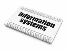 信息概念报纸标题信息系统