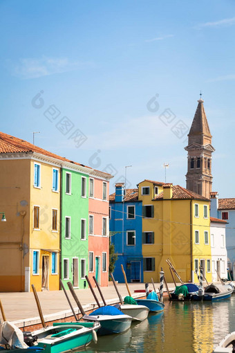 彩色的房子威尼斯意大利