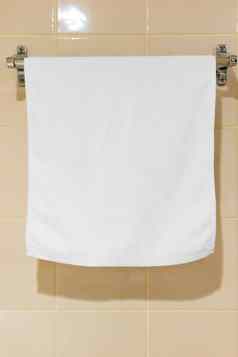 白色特里毛巾挂浴室干燥机