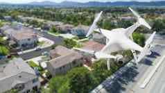 无人驾驶的飞机系统无人机四轴飞行器无人机空气住宅社区