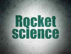 科学概念火箭科学数字数据纸背景