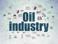 行业概念石油行业数字数据纸背景