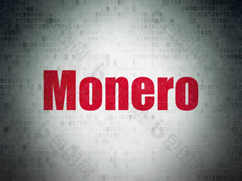 区块链概念monero<strong>数字</strong>数据纸背景